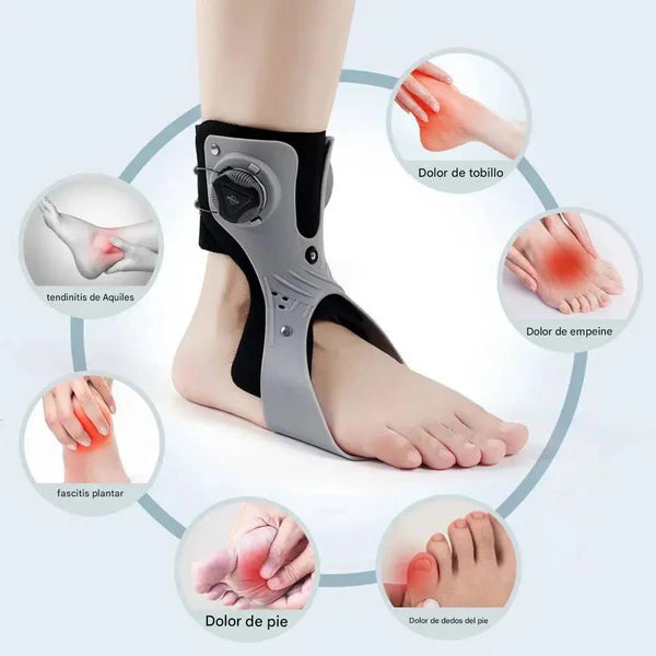 Soporte de tobillo con botón de airbag para entrenamiento y rehabilitación